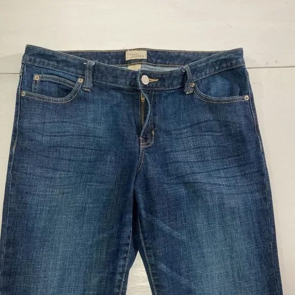 Gap Factory Curvy Jeans Womens 12/31R Low Rise Straight Leg Blue Denim - Picture 3 of 10